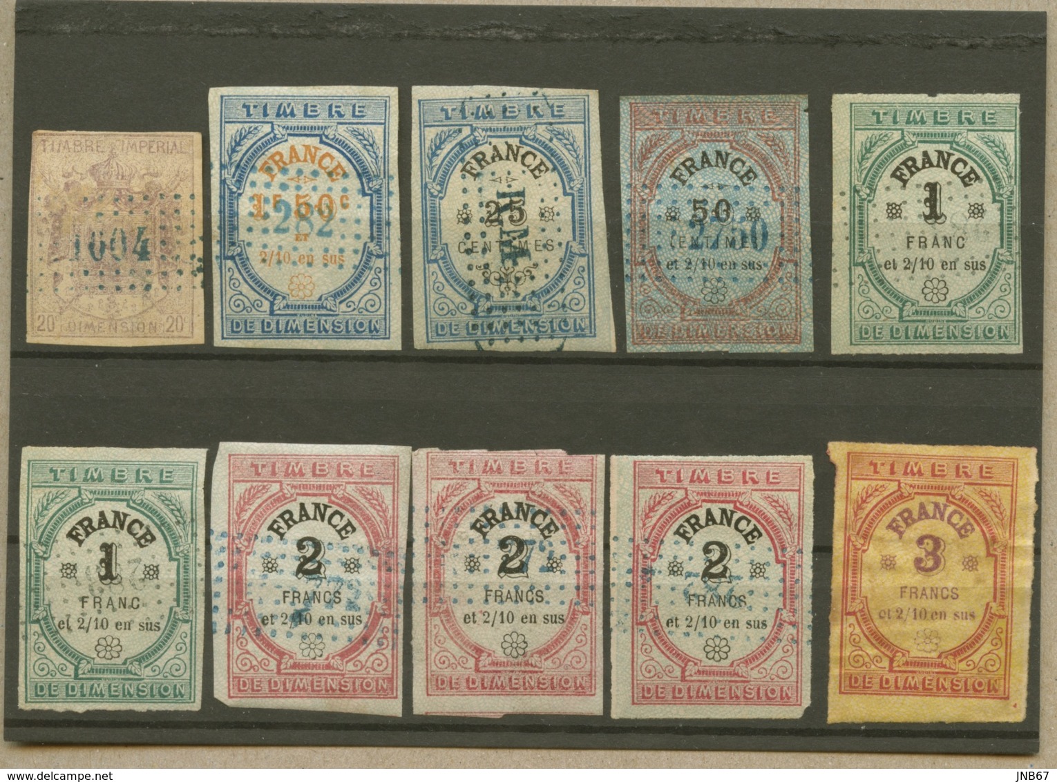 Lot De 17 Timbres De DIMENSION (et Copies) Dont N°42 Neuf - Autres & Non Classés