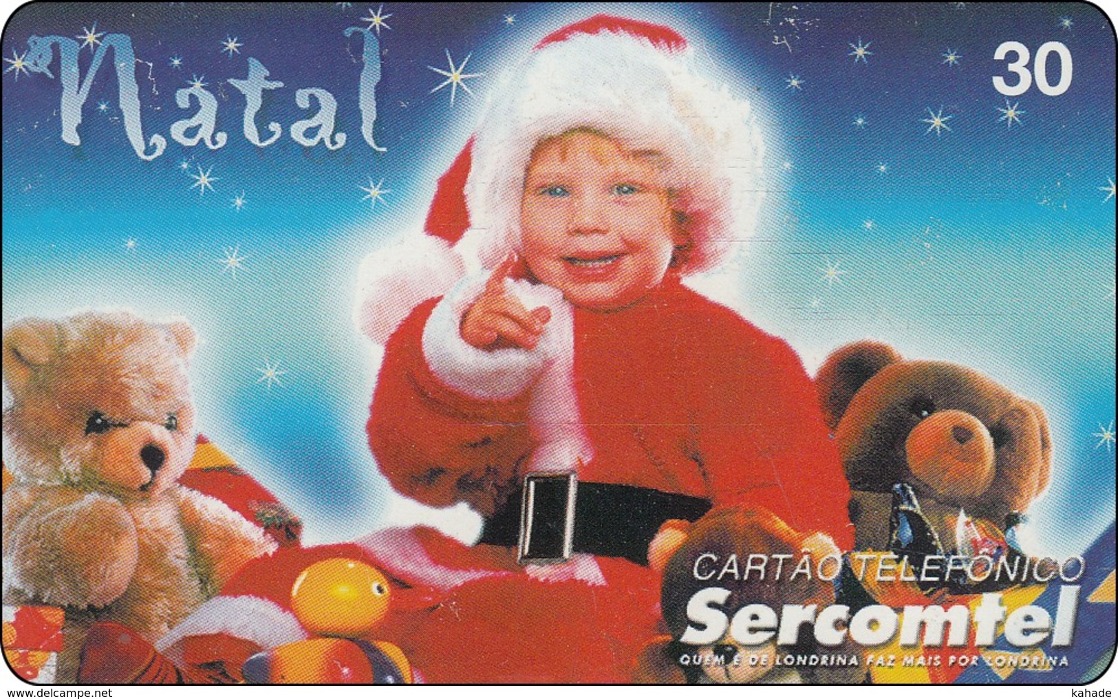 Brasilien Phone Card  Weihnachten Merry Christmas + Teddy - Noel