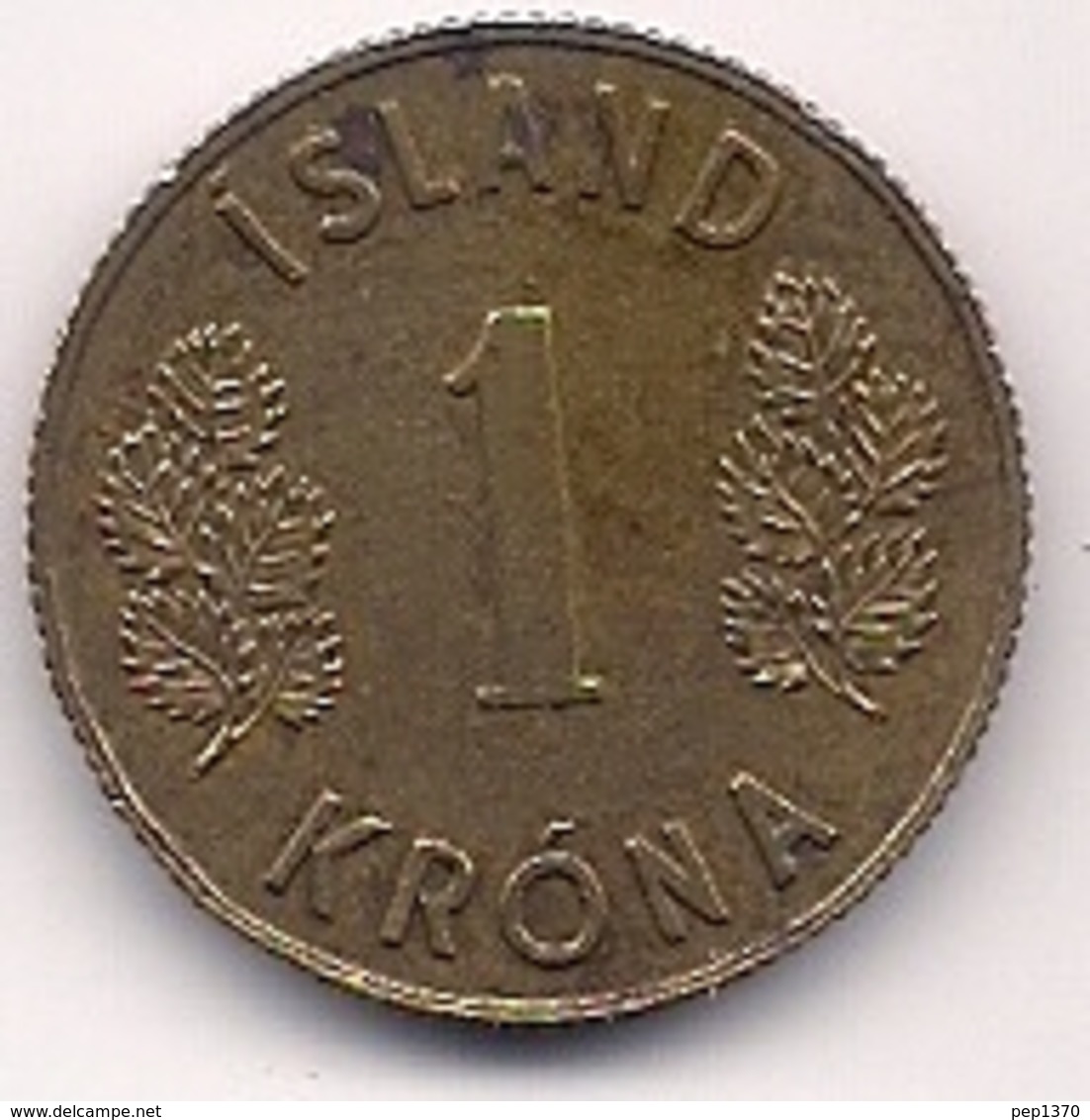 ISLANDIA - 1 KRONA DE 1962 - Islandia