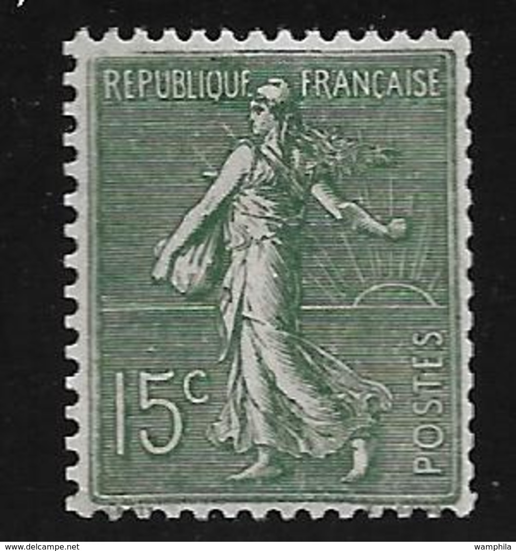 France Roulette N°130f *( Vert-gris Type (VI) Signé Calvès Cote 6100€. RARE. - Francobolli In Bobina