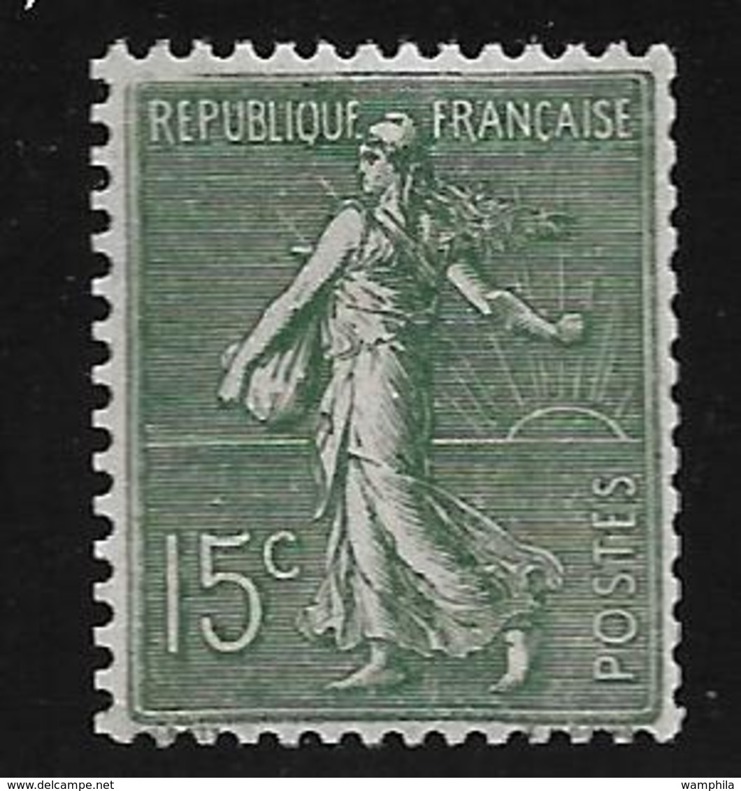 France Roulette N°130f *( Vert-gris Type (VI) Signé Calvès Cote 6100€. RARE. - Roulettes