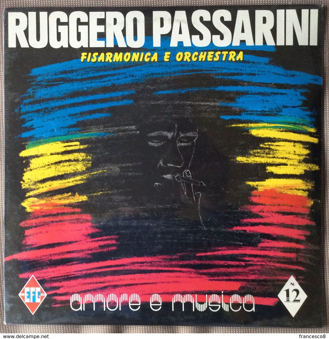 LP 33 - RUGGERO PASSARINI FISARMONICA E ORCHESTRA . AMORE E MUSICA N 12 - Altri - Musica Italiana