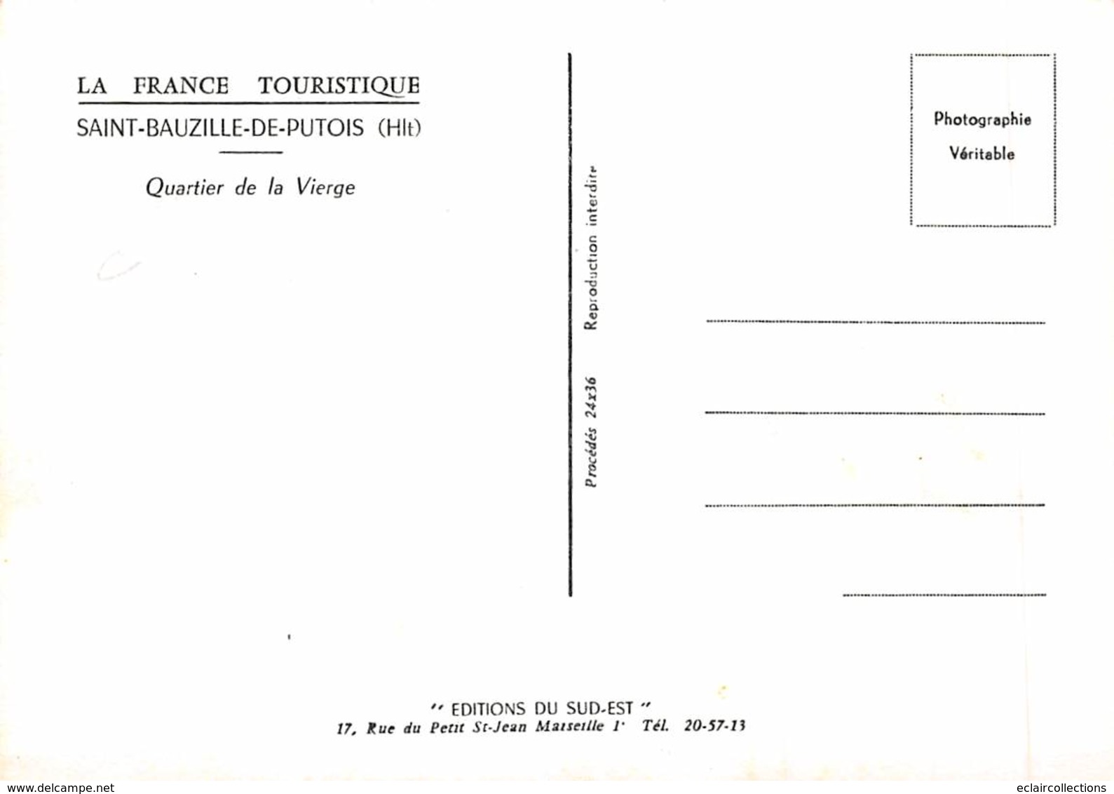 Saint Bauzille De Putois       34         Quartier De La Vierge         10x15     (voir Scan) - Other & Unclassified