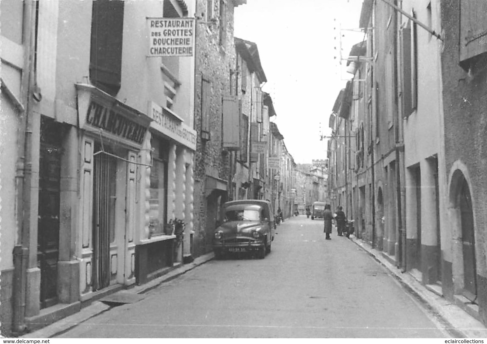 Saint Bauzille De Putois       34       Grand'Rue Et Restaurant Des Grottes      10x15     (voir Scan) - Autres & Non Classés