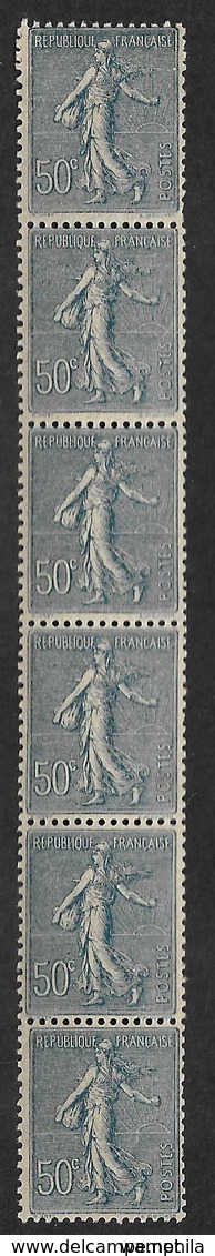 France N°161*/** Et N°7 Des Roulettes Bande De 6. RARE. - Roulettes