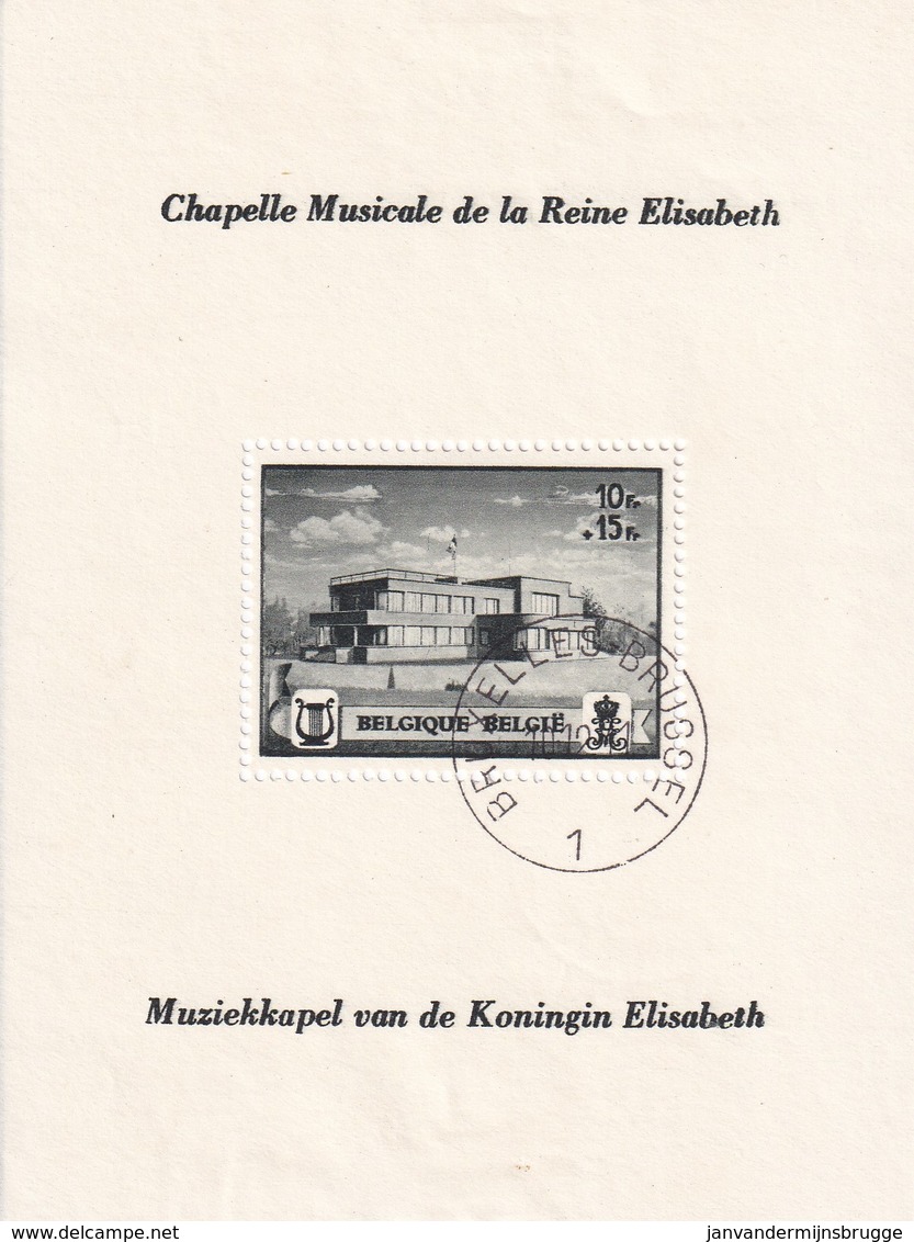 1941 BL14 Muziekkapel Van Koningin Elisabeth - Chapelle Musicale De La Reine Elisabeth - Afgestempeld 10 12 1941 - 1924-1960