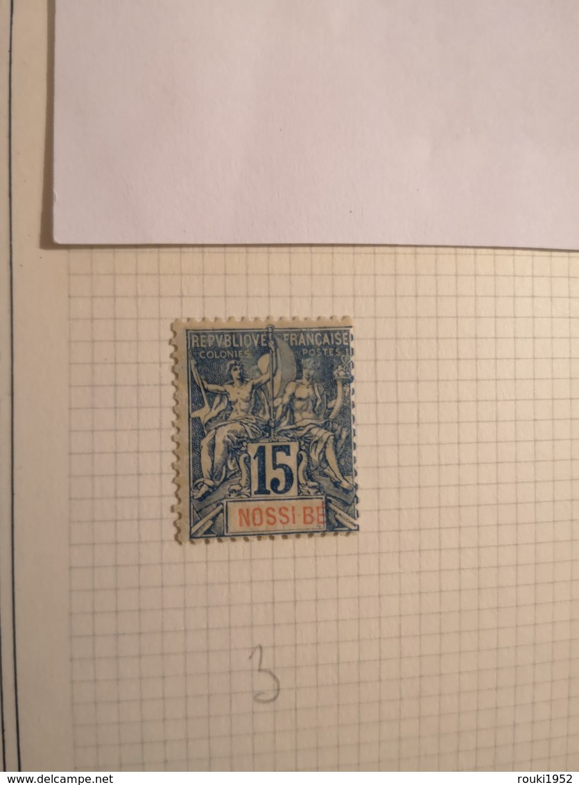 Nossi-Bé - 1894. 15 MH, 25 Et 40 Obt. - Neufs