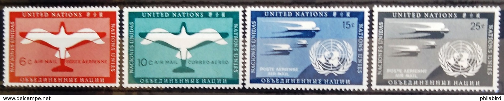 NATIONS-UNIS  NEW YORK                   PA 1/4                    NEUF* - Airmail