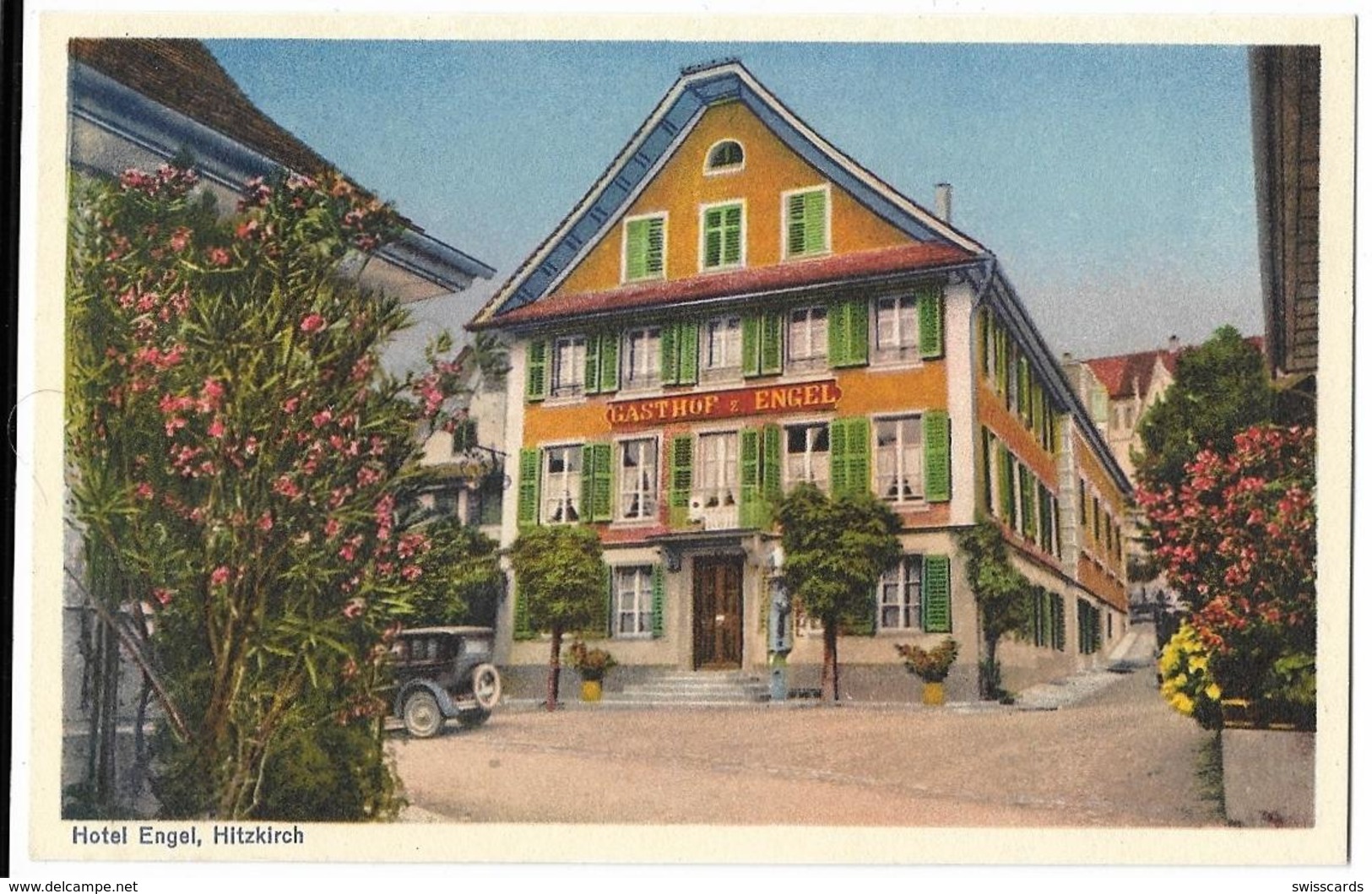 HITZKIRCH: Gasthof Z. Engel, Oldtimer ~1925 - Hitzkirch