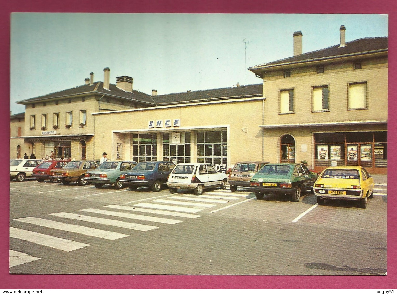 57. Forbach. La Gare S.N.C.F. Brasserie De La Gare. 1985 - Forbach