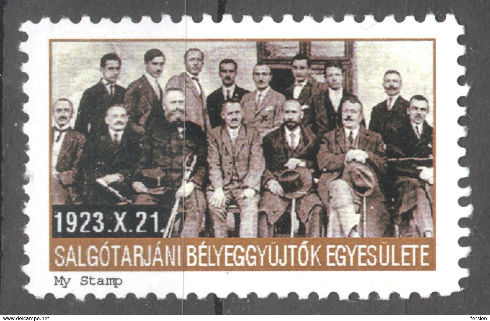 Philatelist Club SALGÓTARJÁN 1923  Stamp Exhibition LABEL CINDERELLA VIGNETTE 1998 Hungary My Stamp MNH - Sonstige & Ohne Zuordnung