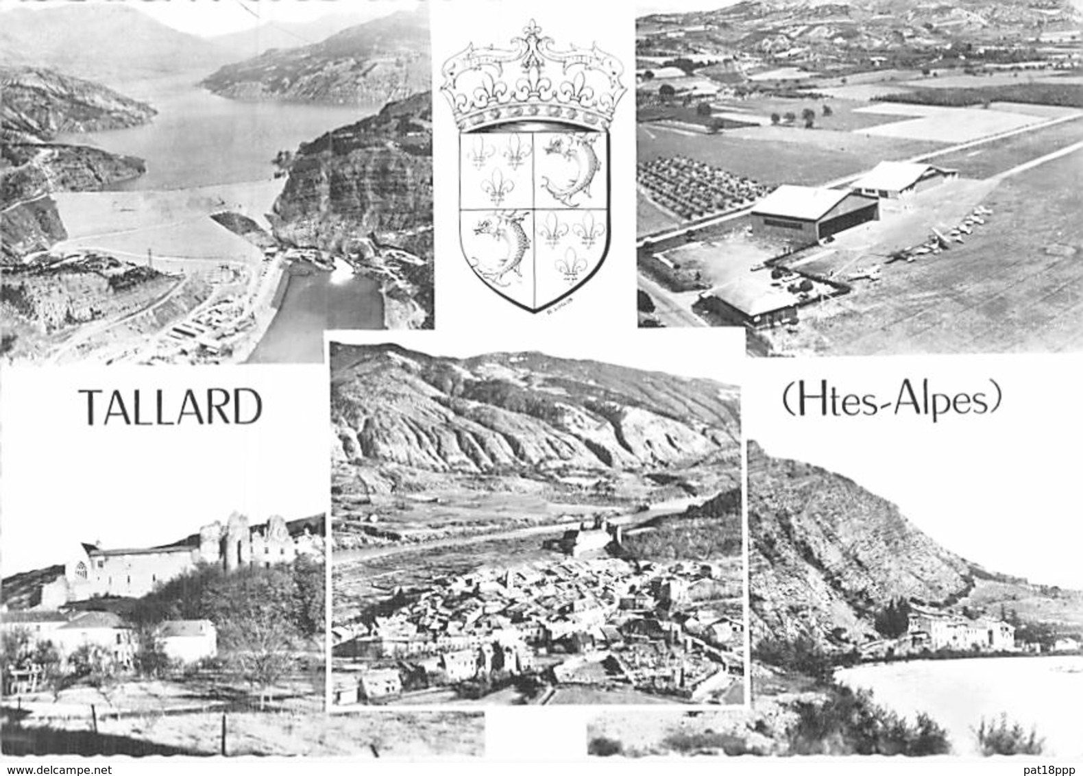 05 - TALLARD : Multivues - CPSM Dentelée Noir Et Blanc Village (2.150 Habitants ) 1961 - Hautes Alpes - Andere & Zonder Classificatie