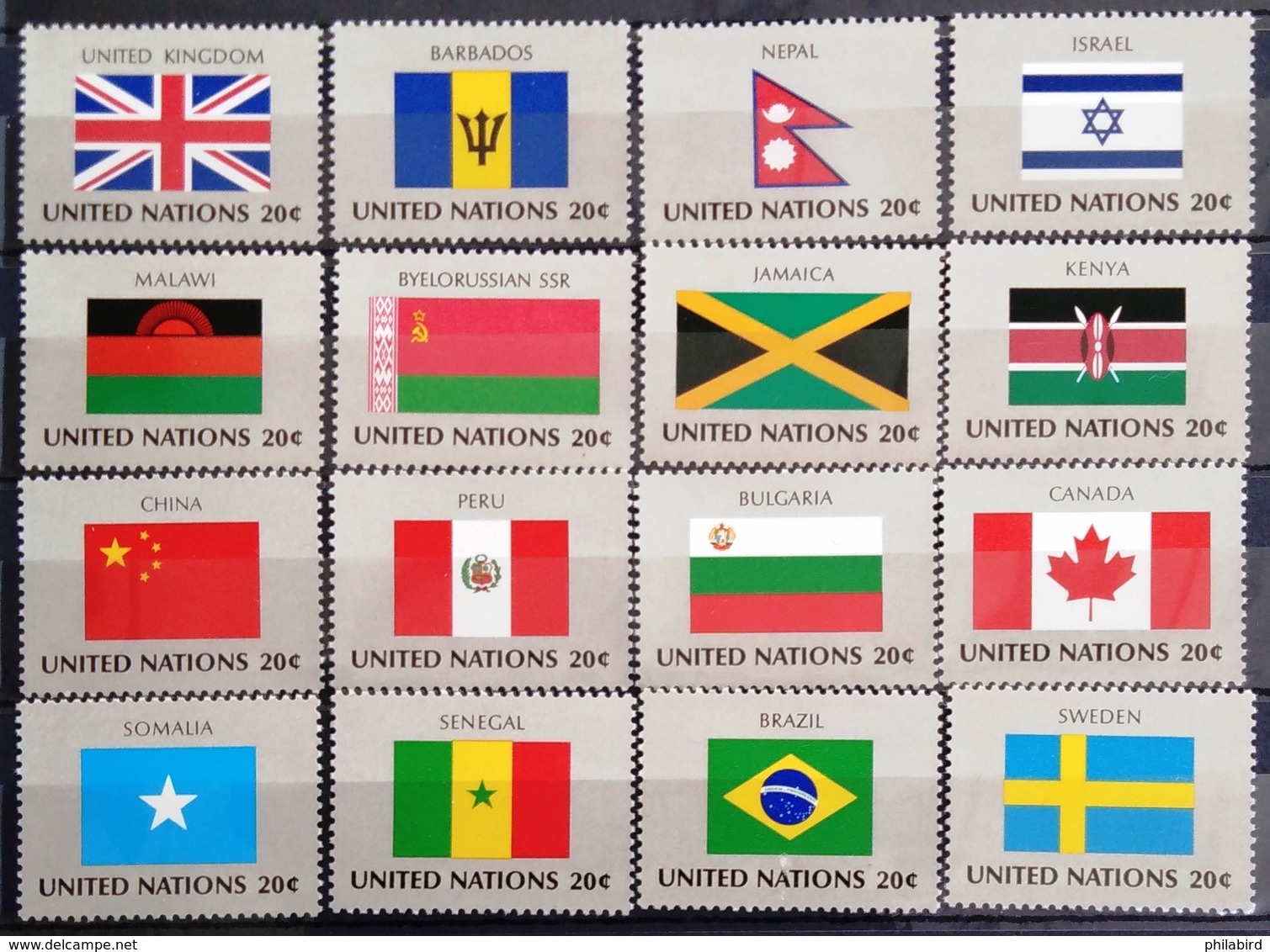 NATIONS-UNIS  NEW YORK                   N° 390/405                             NEUF** - Nuovi