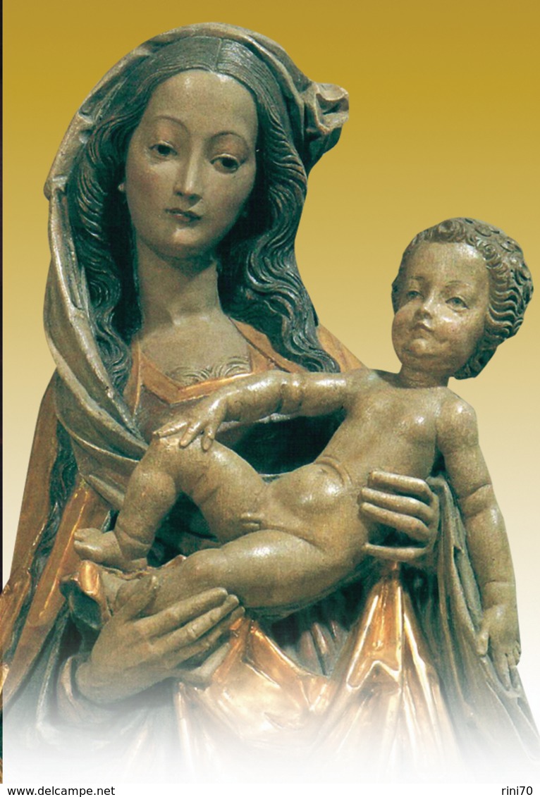 1 CALAMITA Magnete Frigo Magnet Aimant MADONNA CON BAMBINO MARIA Novalesa 78x53mm Velluto Opaco NEW Nuovo - Personnages