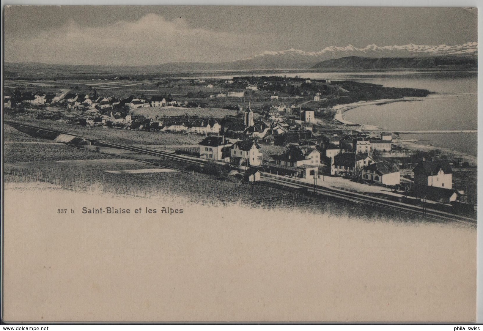 Saint Blaise Et Les Alpes - Gare, Bahnhof - Photo: E. Chiffelle - Saint-Blaise