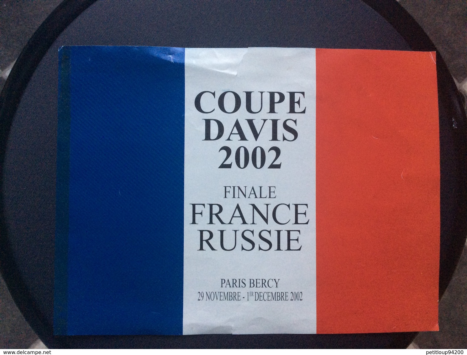 PUBLICITÉ TENNIS Magazine  COUPE DAVIS 2002  Finale  FRANCE RUSSIE   29 Novembre-1er Décembre 2002 - Other & Unclassified