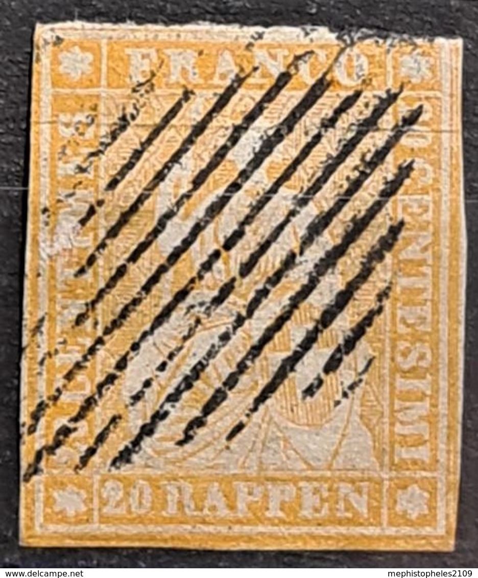 SWITZERLAND 1854/55 - Canceled - Sc# 23 - 20r - Usados