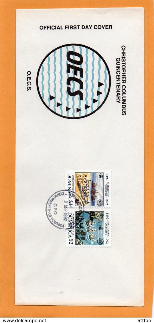 Dominica 1992 FDC - Dominica (1978-...)