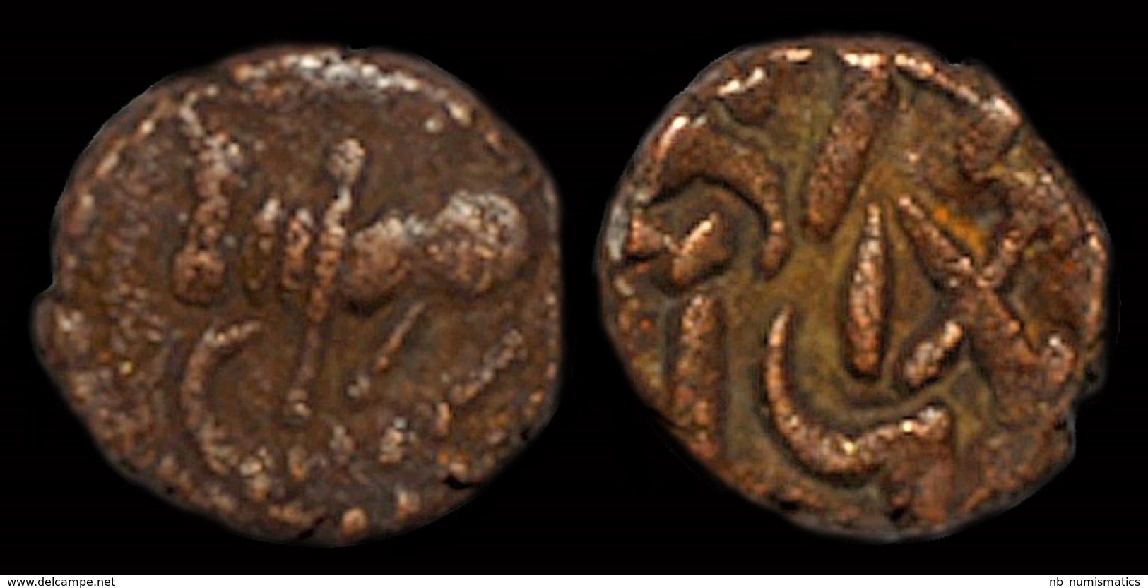 India Nagas Of Narwa Ganapati Naga AE Kakini - Indische Münzen