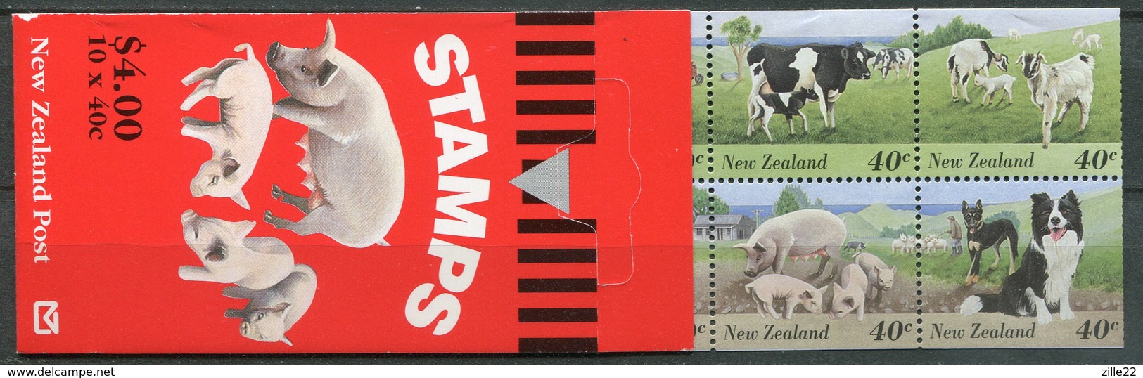 New Zealand Mi# 1441-50 Postfrisch/MNH - Fauna Farm Animals Booklet - Other & Unclassified