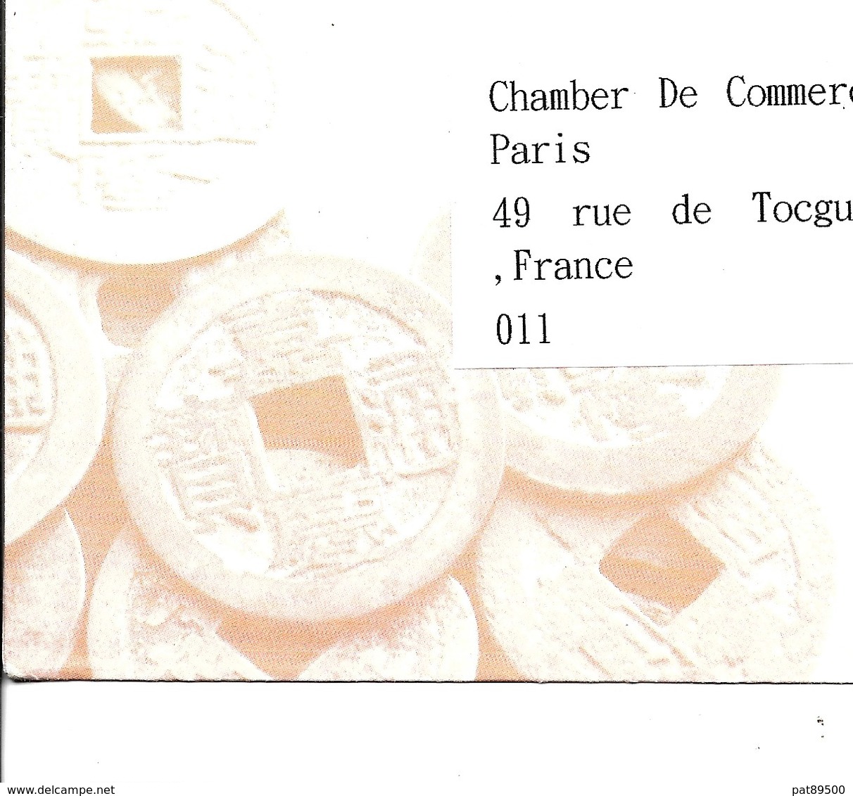 TAIWAN / Enveloppe Illustrée Monnaie Chinoise / Chambre De Commerce / Voyagée Par Avion  2002 - Lettres & Documents