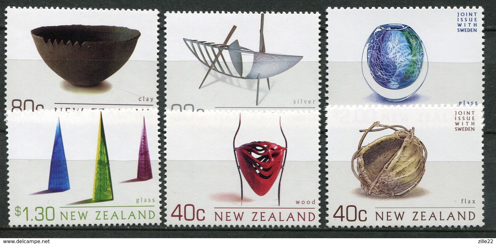 New Zealand Mi# 1985-91 Postfrisch/MNH - Artefacts - Other & Unclassified