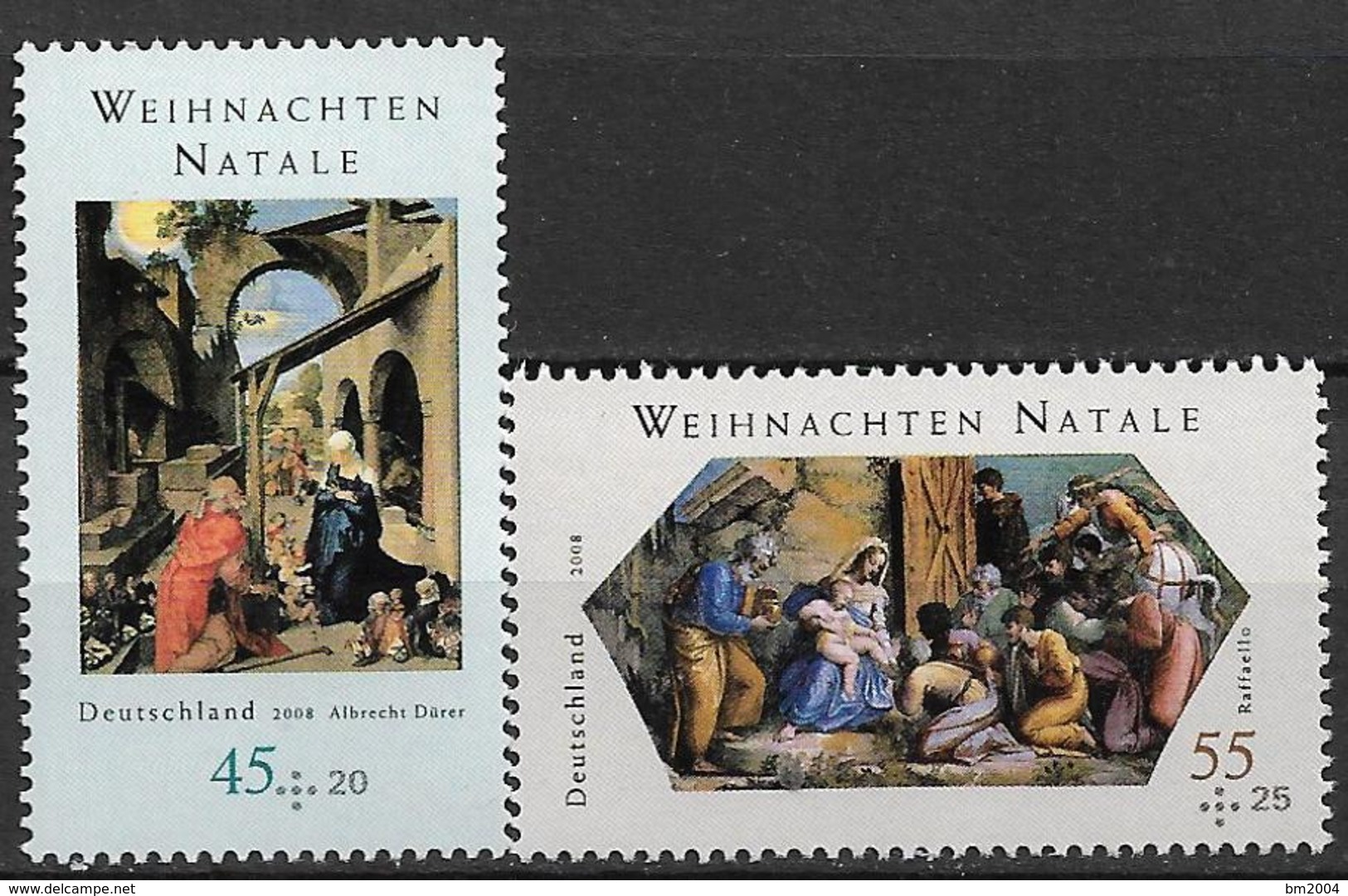 2008 Allem. Fed. Deutschland Germany Mi.2703-4**MHN Weihnachten - Neufs