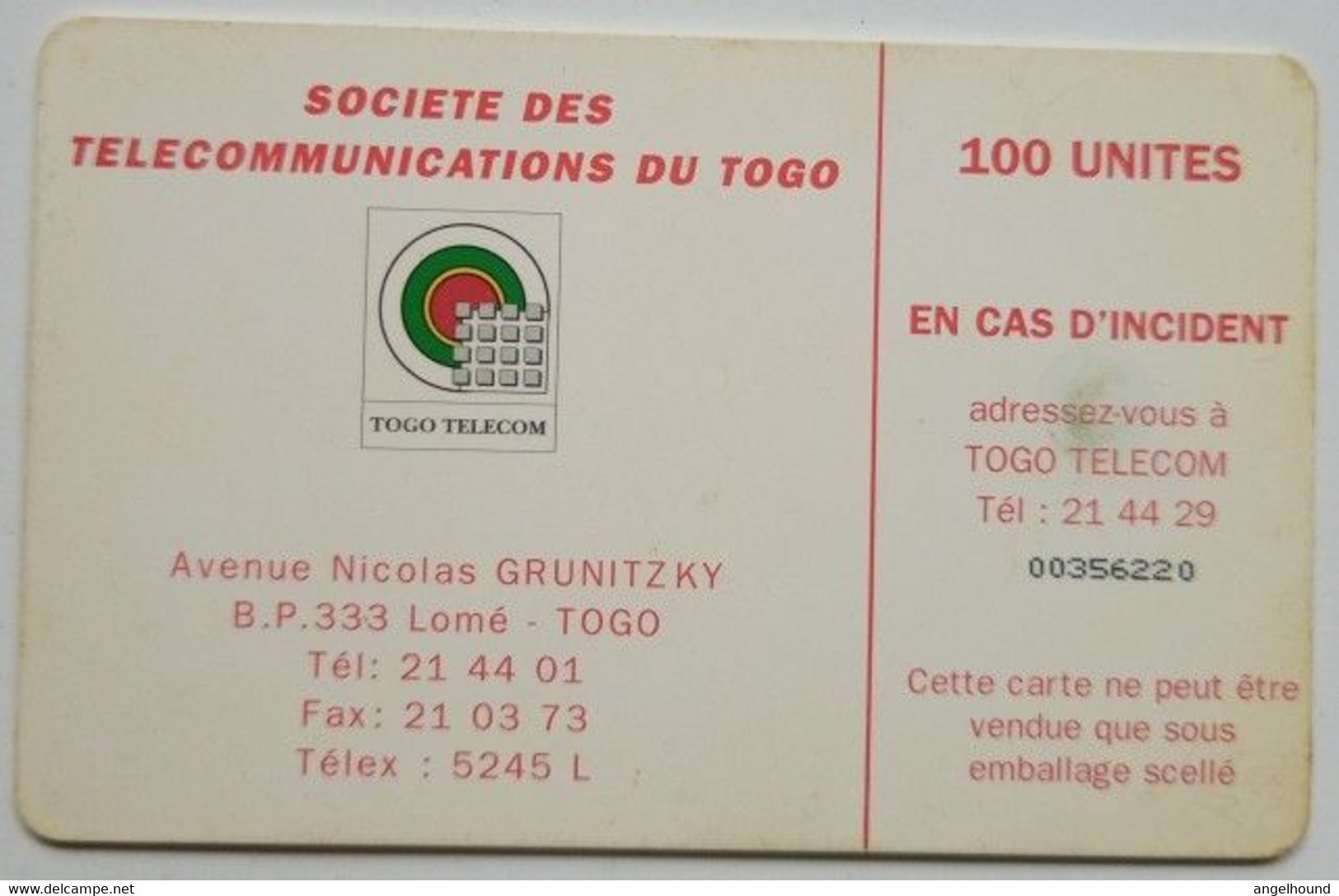 Togo 100 Units CAP-ESSO Gasoline Station - Togo