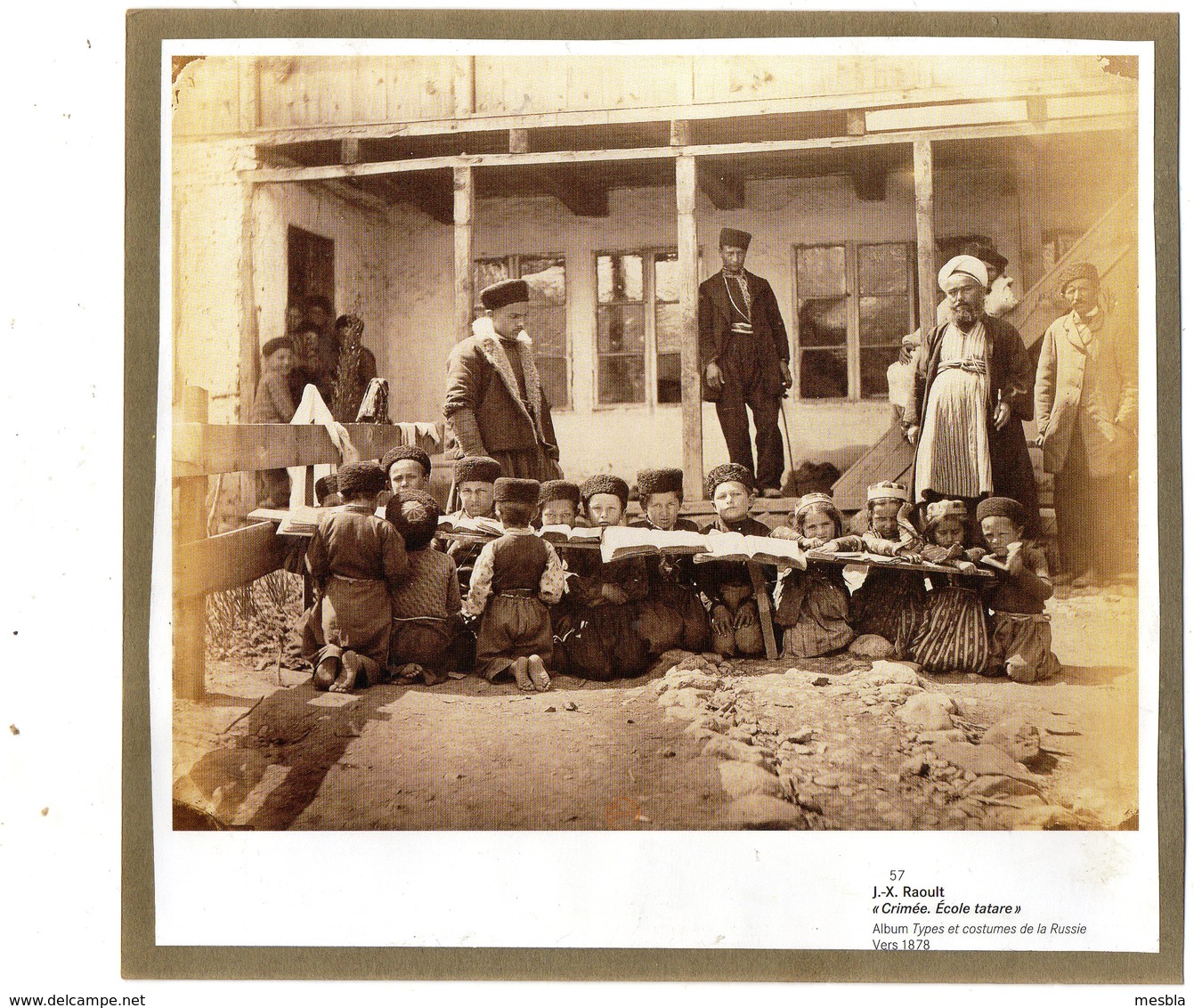Reproduction D'une Photo De J.X. RAOULT  -  CRIMEE,  Ecole Tatare  (vers 1878) - Etnica & Cultura