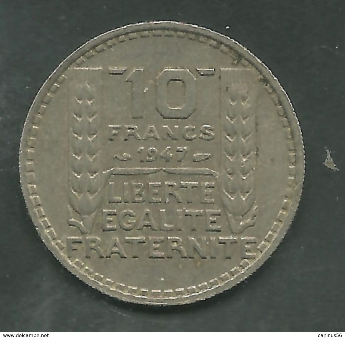 10 Francs 1947 - Turin Petite Tête Rameaux Courts - Autres & Non Classés