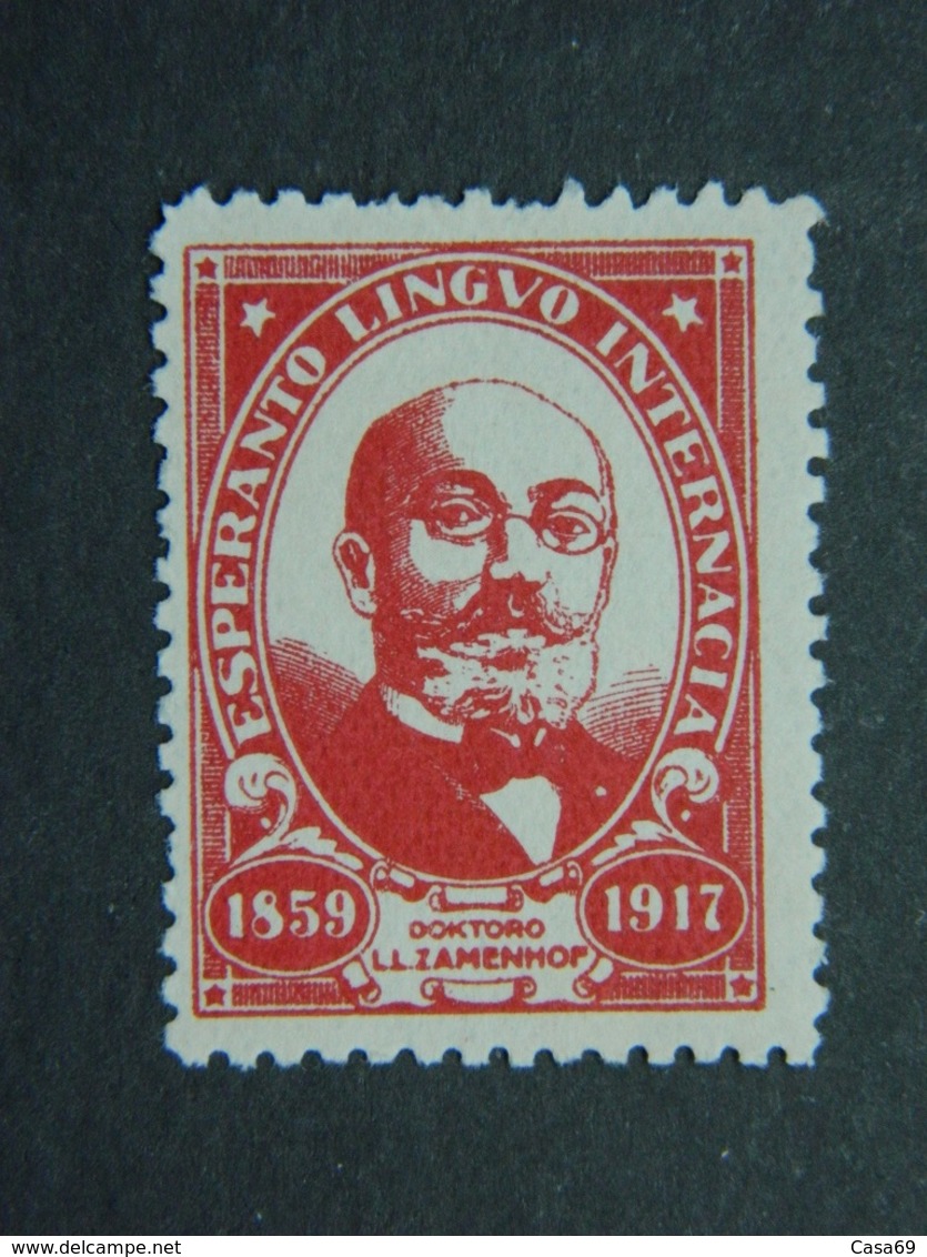 Esperanto Cinderella Vignette Poster Stamp Dr Zamenhof 1859 1917 - Esperánto