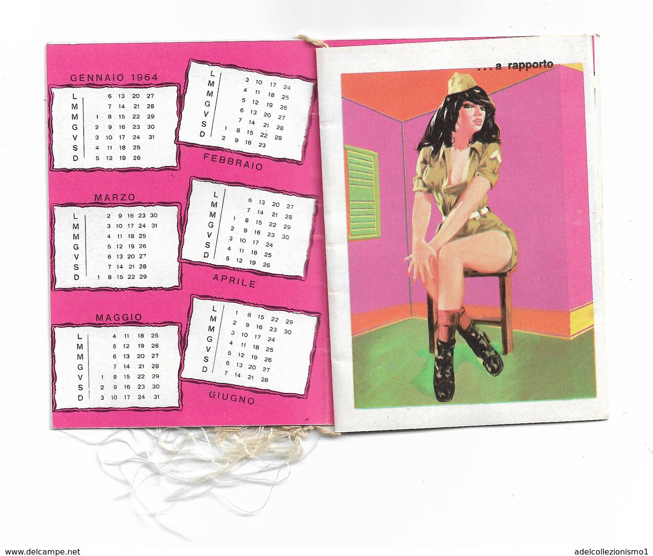 94317) CALENDARIETTO DEL 1964-ATTENTI A...-CON BUSTINA - Small : 1941-60