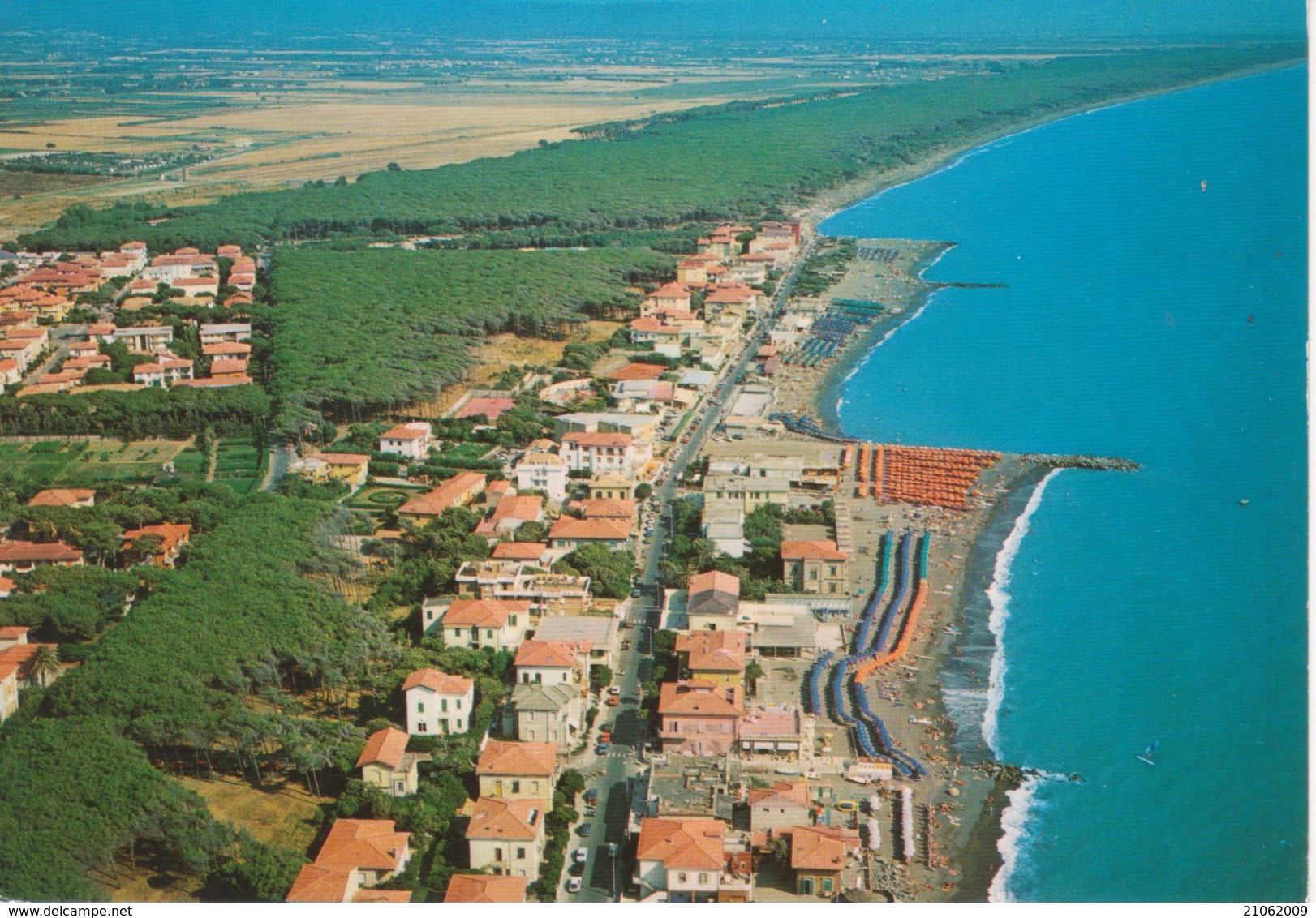 MARINA DI CECINA - VEDUTA AEREA - NON VIAGGIATA - Altri & Non Classificati