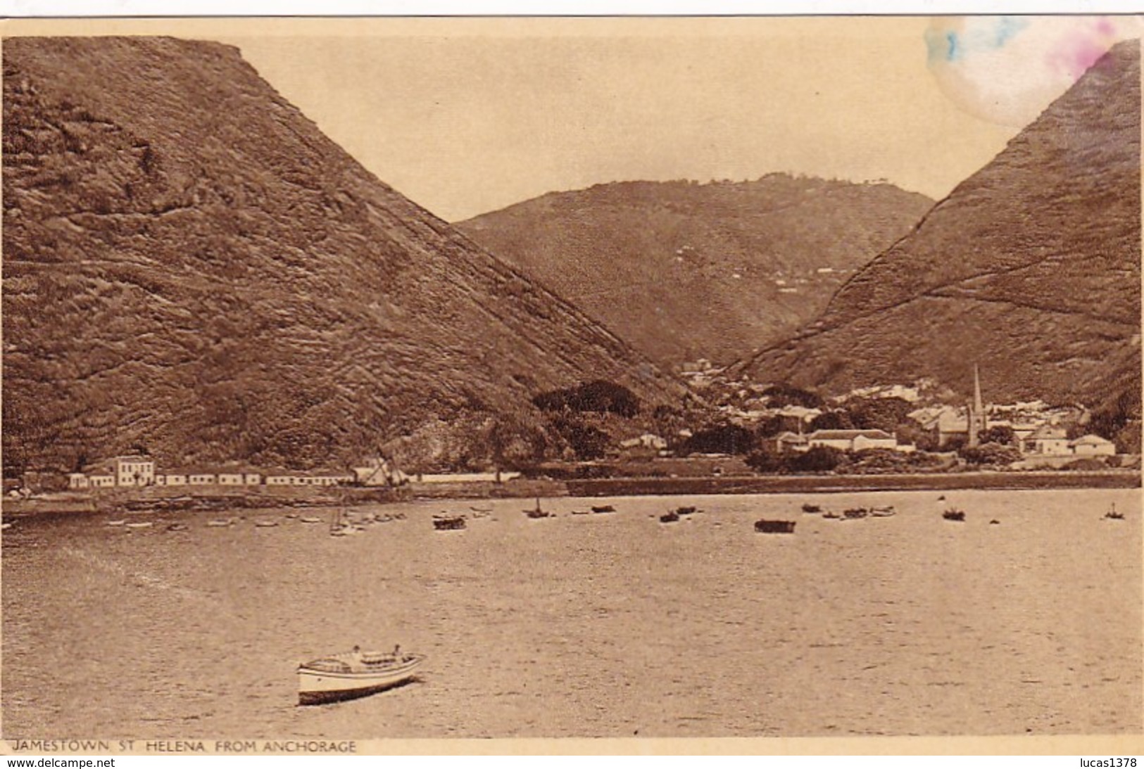 JAMESTOWN ST HELENA FROM ANCHORAGE - Saint Helena Island