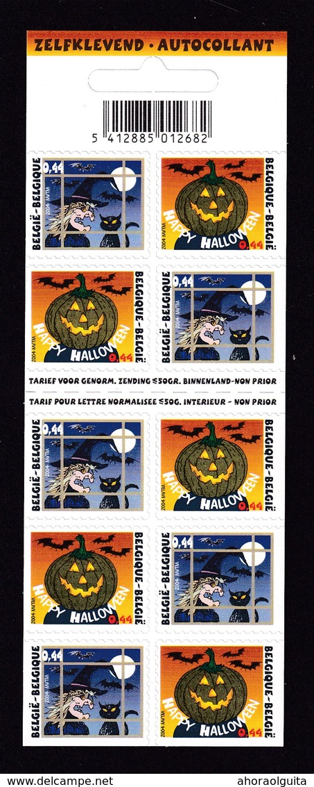DT 824 - Carnet De 10 Timbres-Poste Autocollants Halloween  - Fraicheur Postale - Faciale 10 X 0.44 Euros - Zonder Classificatie