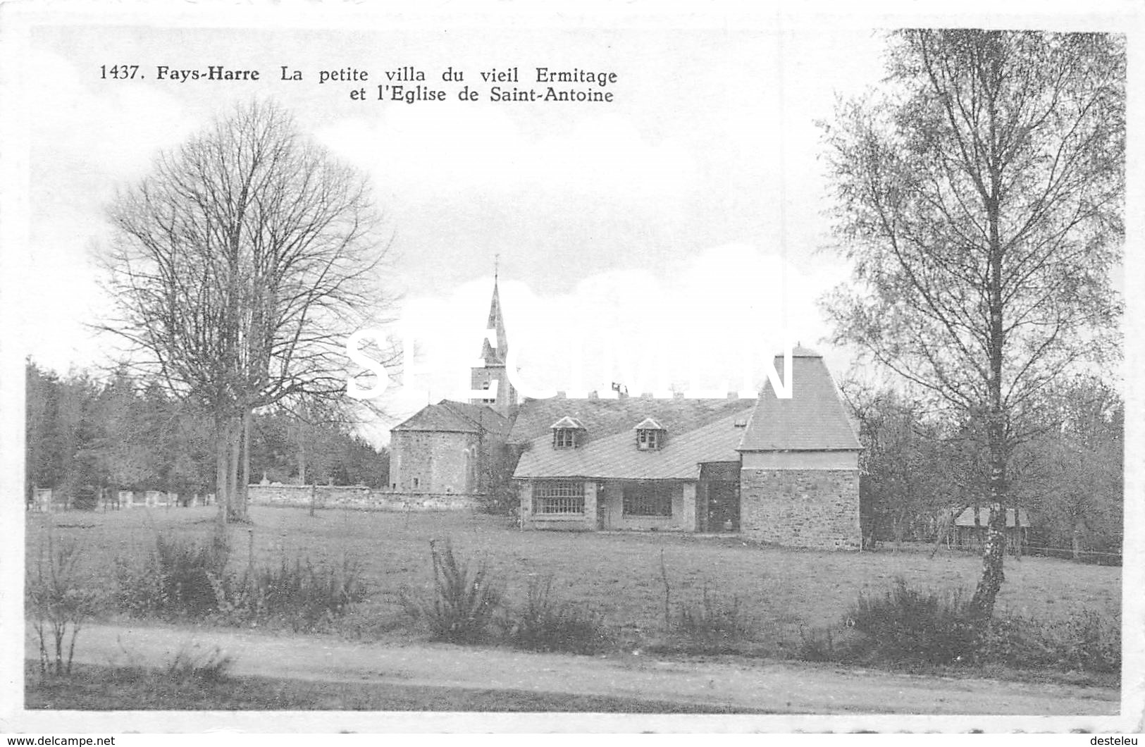 1437 La Petite Villa Du Vieil Ermitage Et L'Eglise De Saint-Antoine - Fays-Harre - Manhay