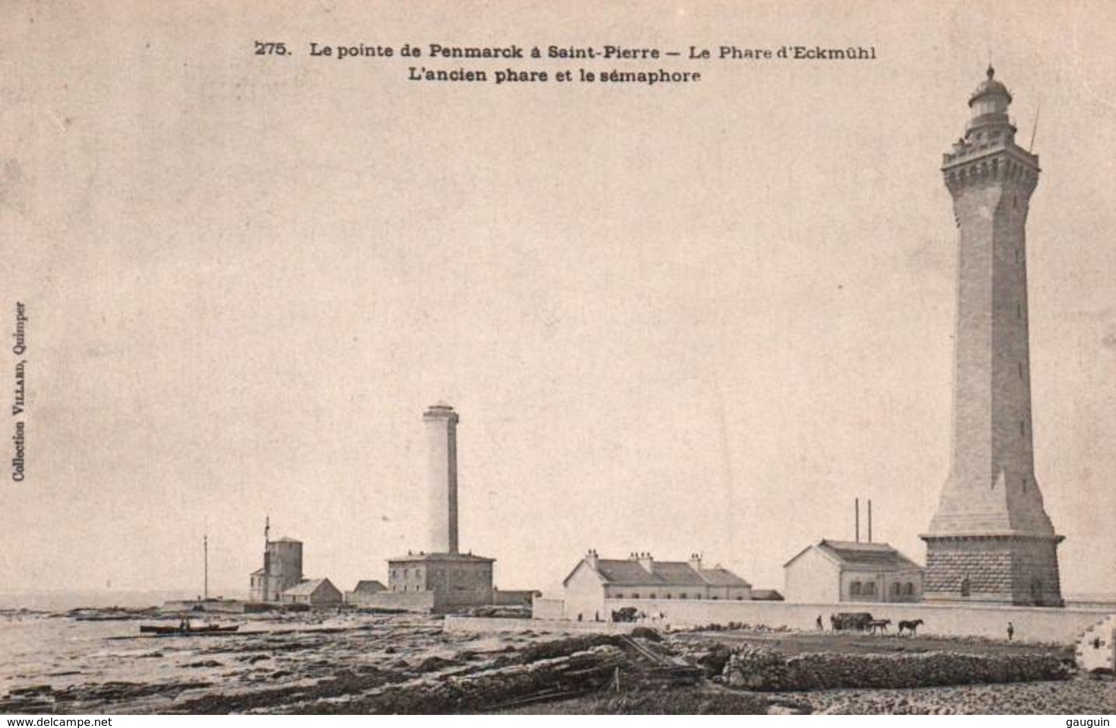 CPA - Pte De PENMARC'H ST PIERRE - LE PHARE D'ECKMÜHL - Edition Villard - Fari