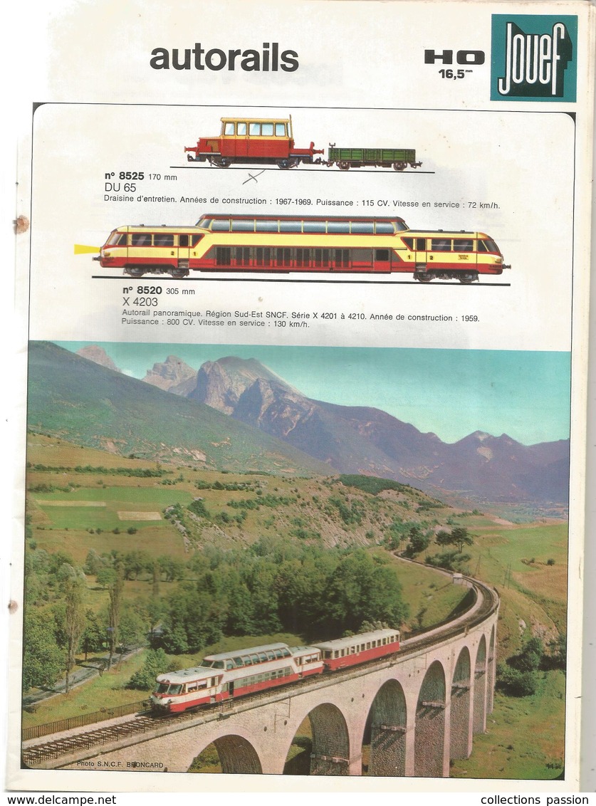 Catalogue JOUEF , 1973-1974 , Trains , 47 Pages ,4 Scans ,  Frais Fr 3.15 E - Otros & Sin Clasificación