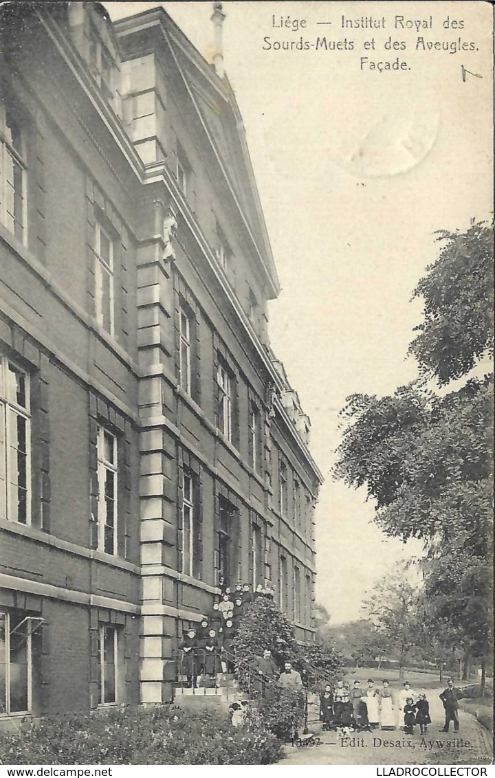 00044 LOT DE 2 CARTES - LIEGE // LUIK - INSTITUT ROYAL DES SOURDS-MUETS ET DES AVEUGLES - PANORAMA - FACADE - Spa