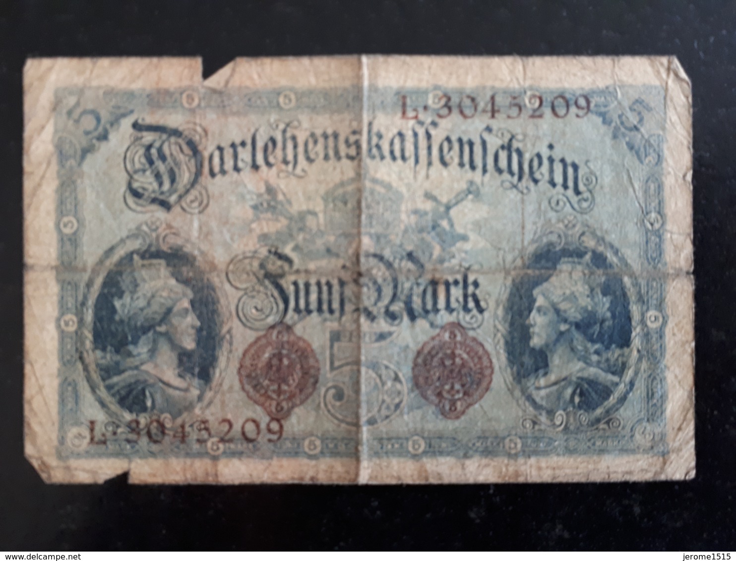 Billet Allemagne 5 Marks Berlin 1914 & - 5 Mark