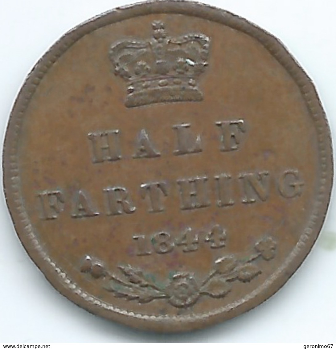 United Kingdom / Great Britain - 1844  - ½ Farthing / ⅛ Penny - Victoria - KM738 - Other & Unclassified