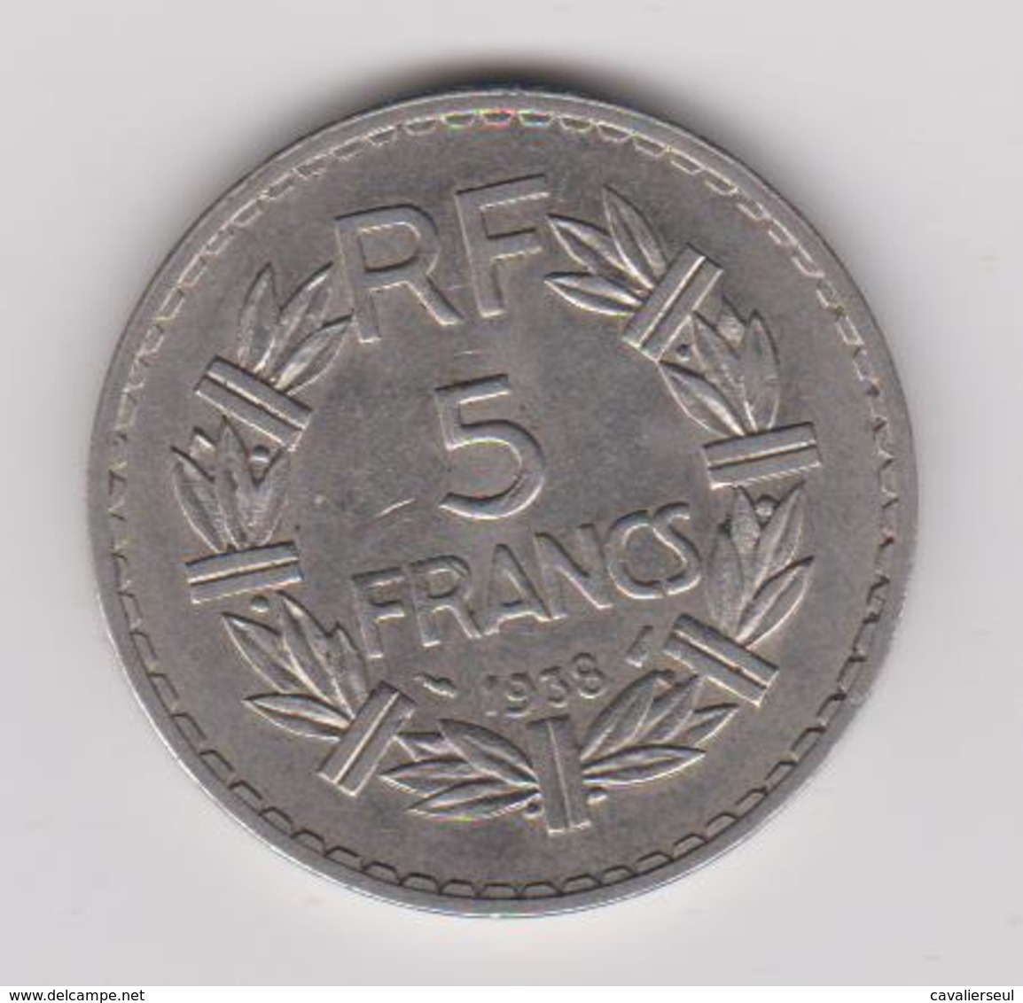 5 FRANCS 1938 - Sonstige & Ohne Zuordnung