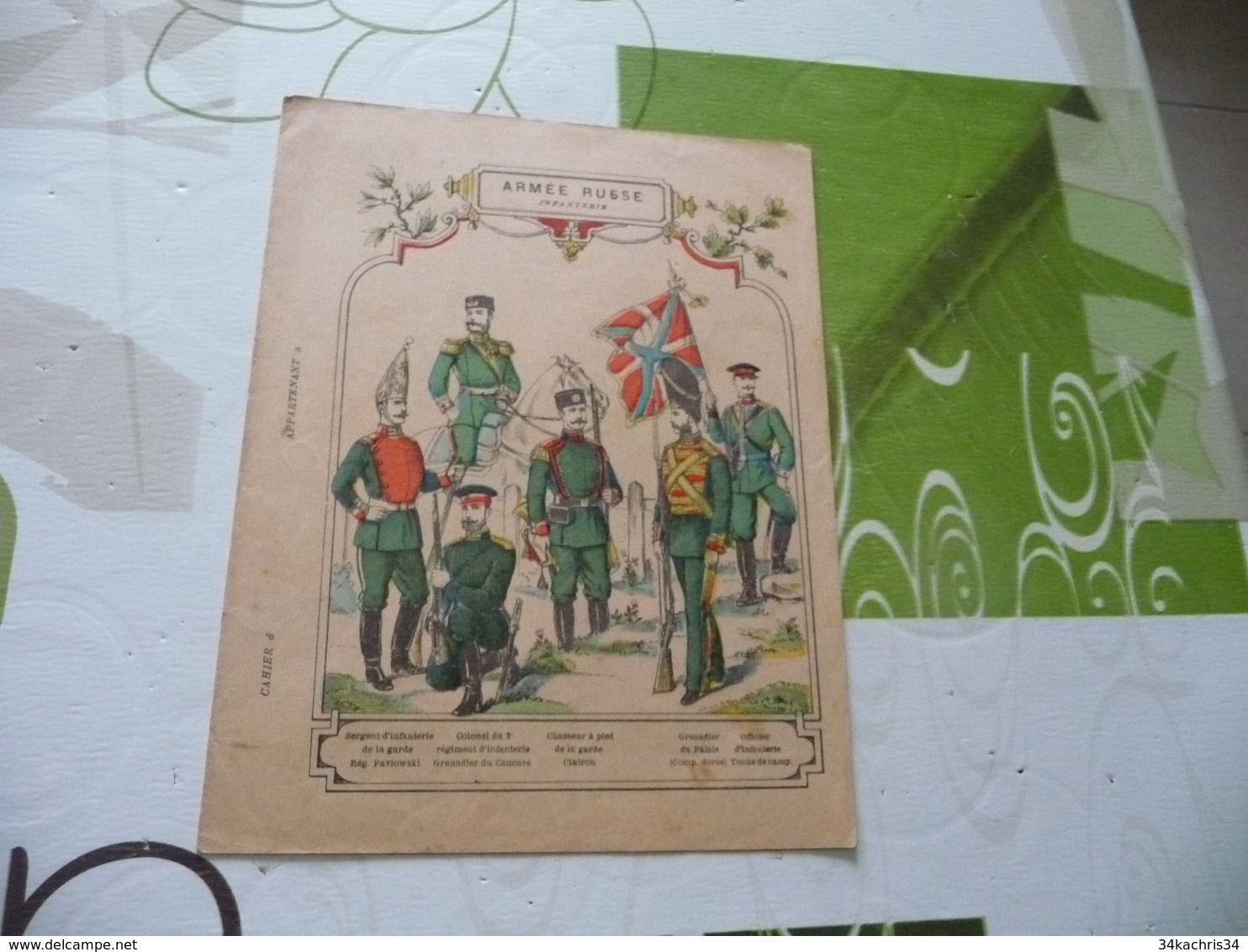 Protège Cahier Ancien Armée Russe Infanterie - Book Covers