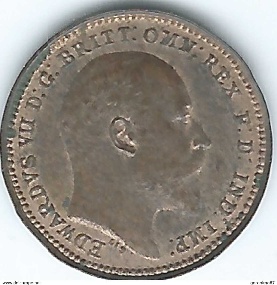 United Kingdom / Great Britain - 1902  - ⅓ Farthing / ¹⁄₁₂ Penny - Edward VII - KM791 - Struck For Use In Malta - A. 1/3 Farthing