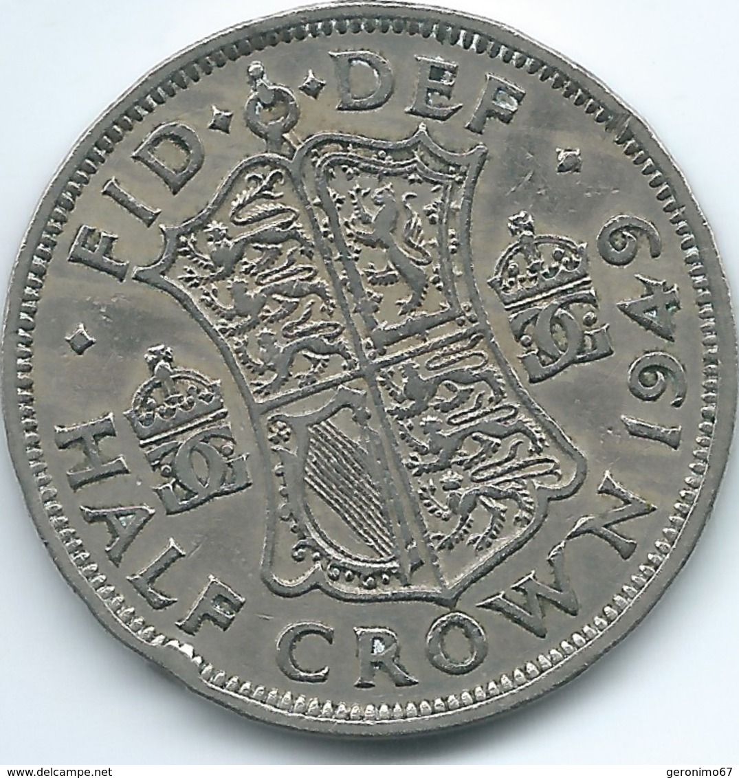 United Kingdom / Great Britain - 1949 - George VI - ½ Crown - KM879 - K. 1/2 Crown