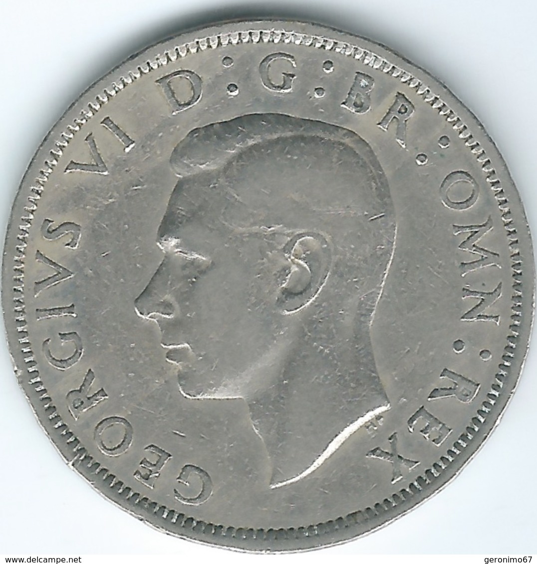 United Kingdom / Great Britain - 1949 - George VI - ½ Crown - KM879 - K. 1/2 Crown