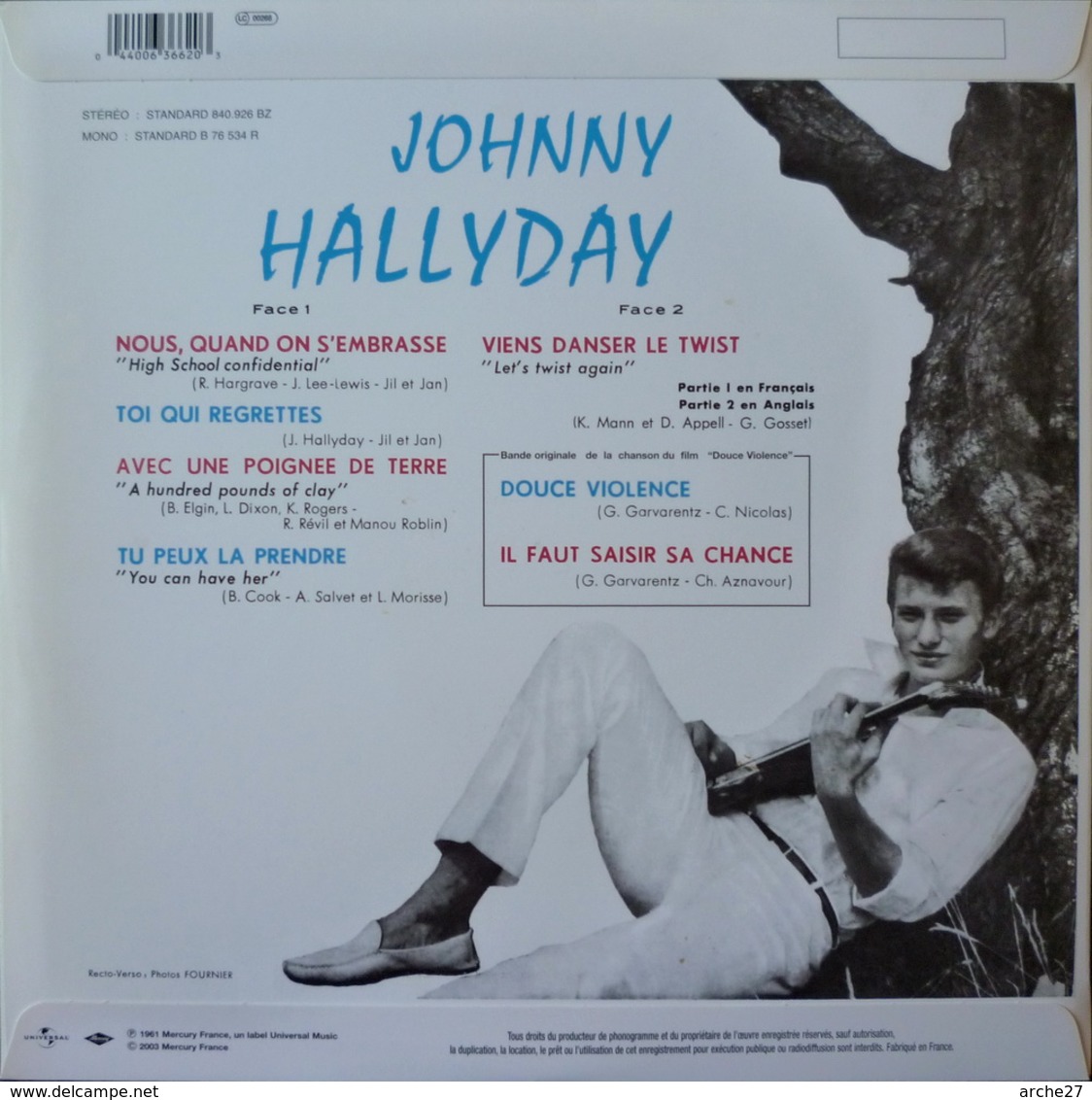 JOHNNY HALLYDAY - 25 Cm - 33T - Disque Vinyle - Viens Danser Le Twist - Réédition 2003 - 840926a NEUF - Rock