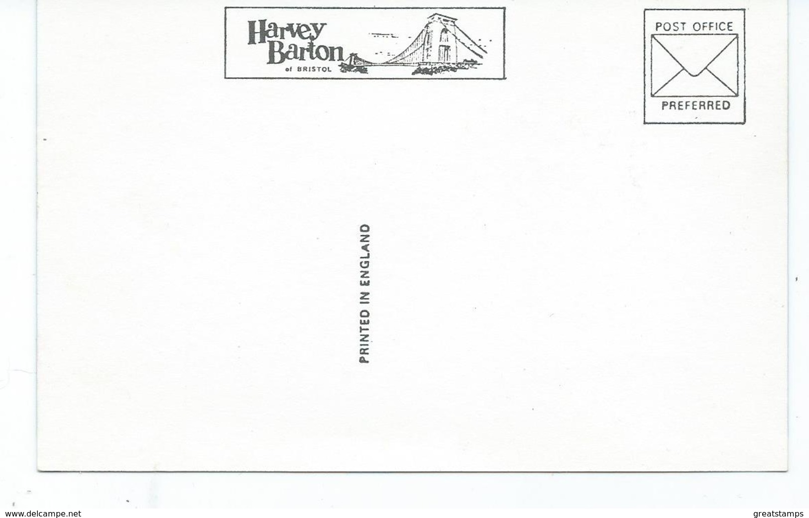 Postcard Cornwall Newquay Porth Harvey Barton Unused Vintage - Newquay