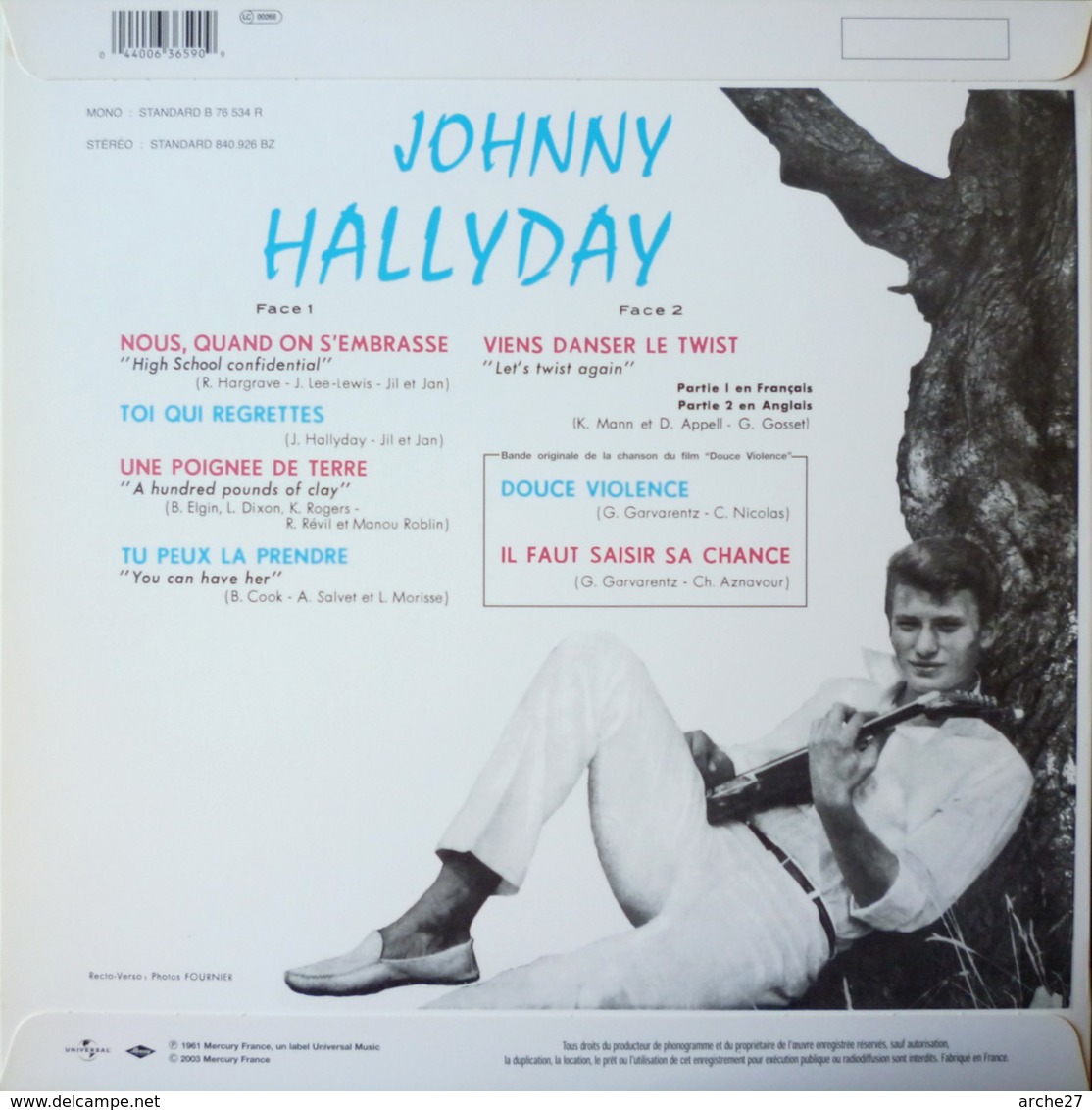JOHNNY HALLYDAY - 25 Cm - 33T - Pochette Sans Disque - Viens Danser Le Twist - Réédition 2003 - 76534 NEUF - Rock
