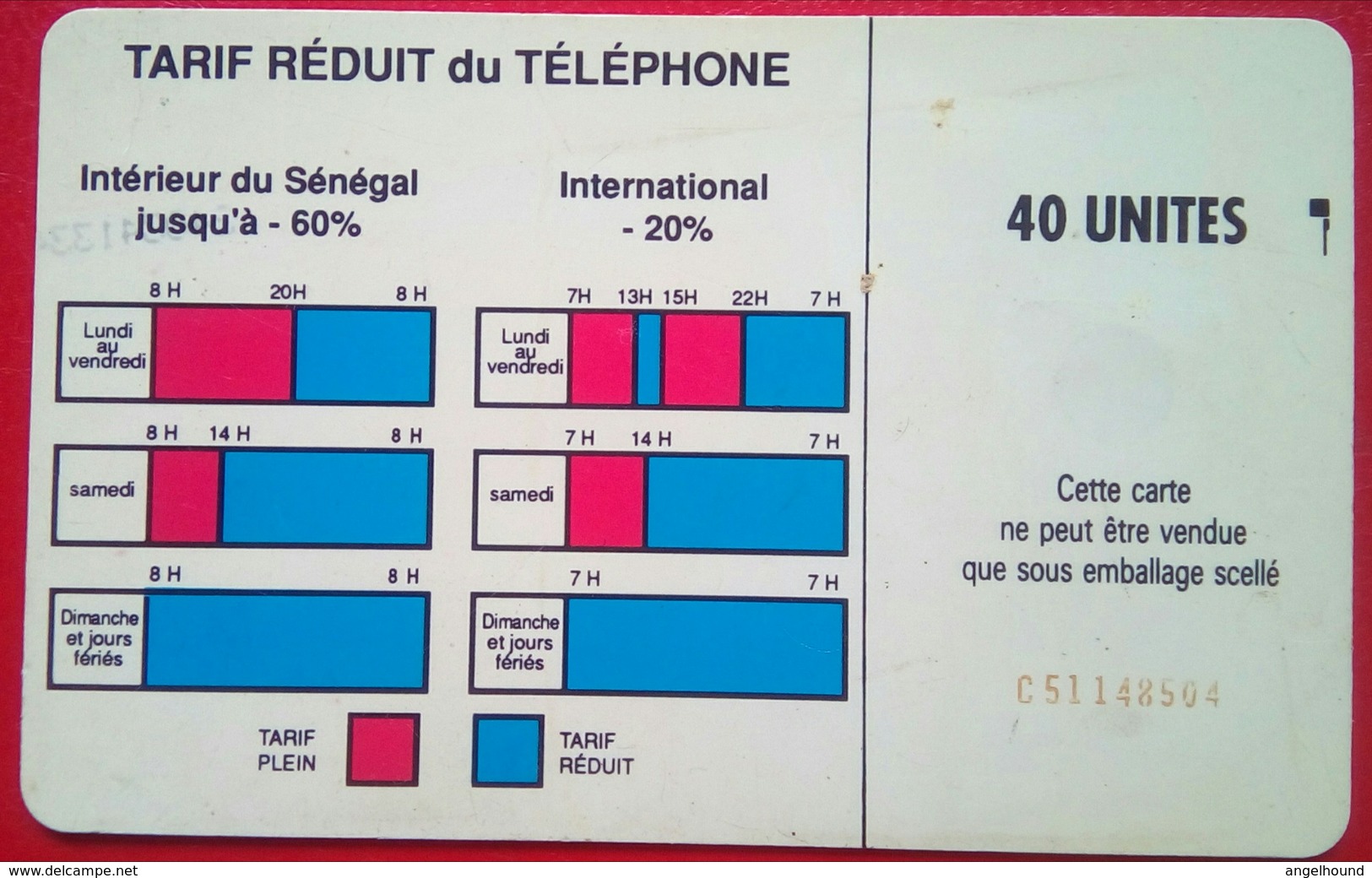 40 Units Chip Card - Senegal
